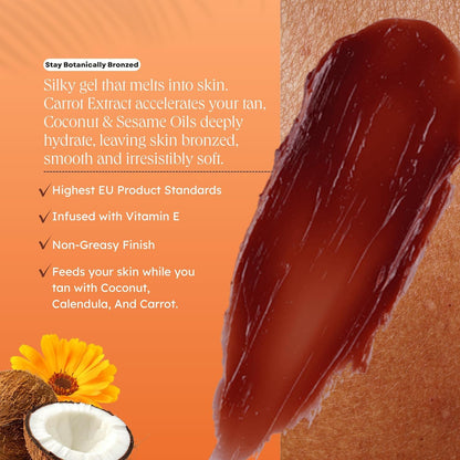 Carroten Intensive Tanning Gel, Browning Tan Accelerator, 5 oz + Spatula Carroten