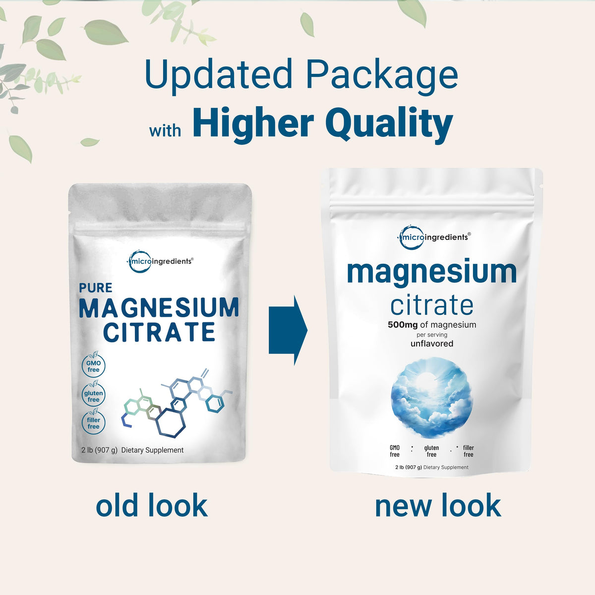 Magnesium Citrate Powder, 2lbs | Unflavored Magnesium Supplement | Relaxation and Nutrient Utilization | Easily Absorbed Formula | Non-GMO, Vegan, Gluten Free Micro Ingredients
