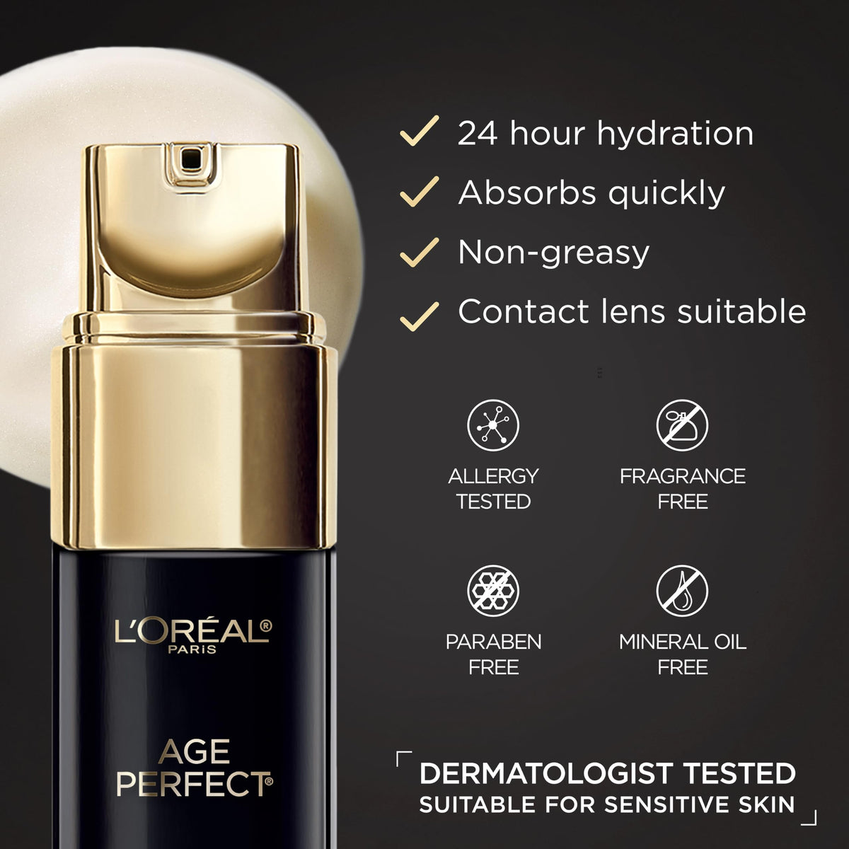 L'Oreal Paris Age Perfect Cell Renewal Anti-Aging Eye Cream, For Dark Circles & Puffiness 0.5 Fl oz L'Oreal Paris
