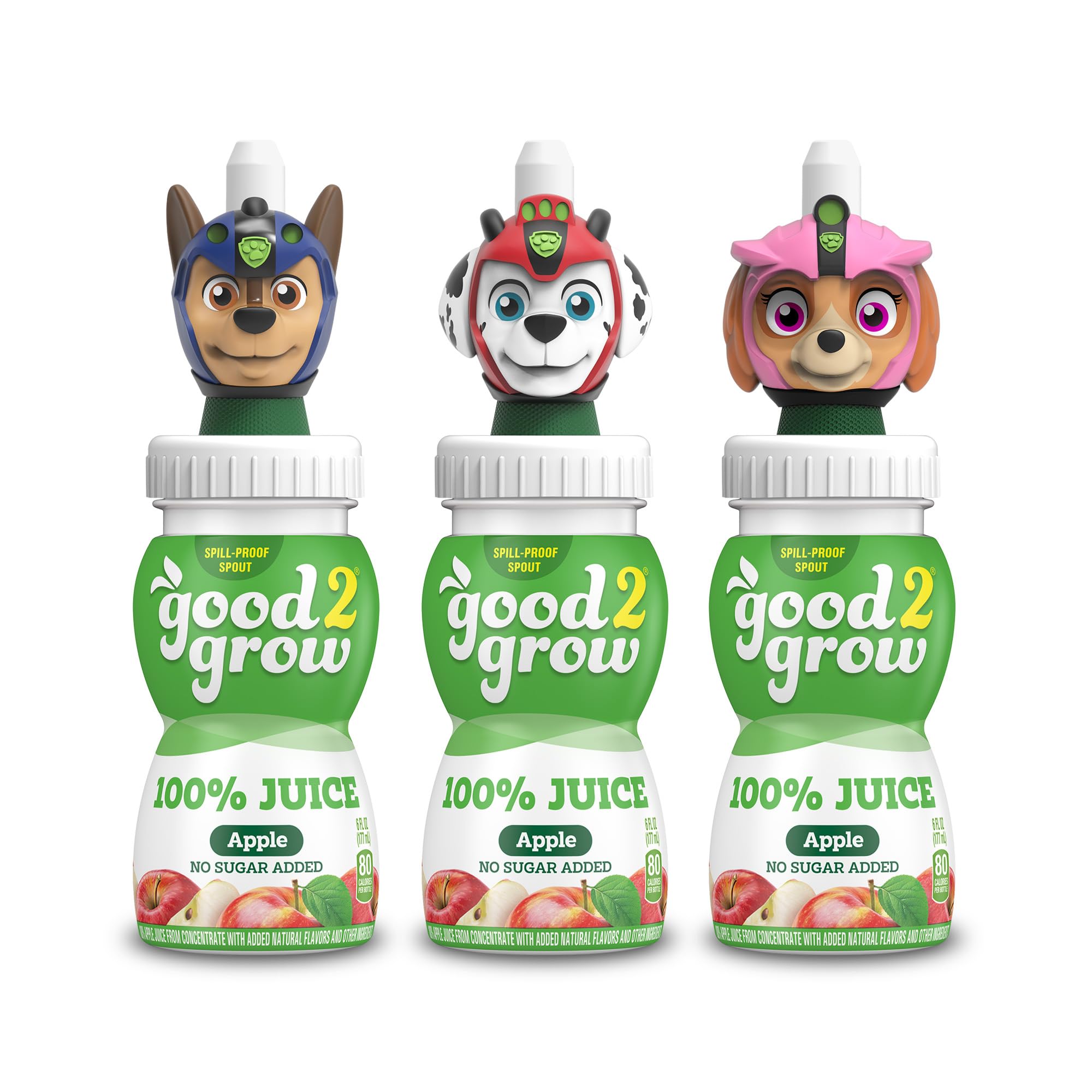 good2grow Apple Juice - 100% Juice Drinks for Kids, Fruit Juice No Sugar Added, 6 Fl Oz Juice Bottles with Spill-Proof PAW Patrol Character Tops (3 Pack) good2grow buy australia supplements