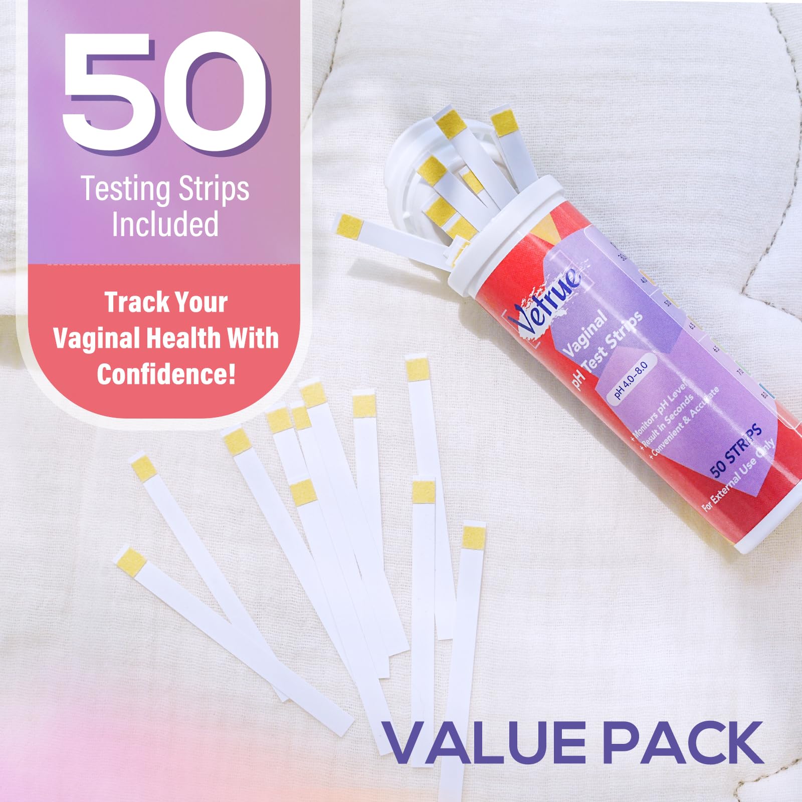 Vaginal pH Test Strips for Women, Convenient Testing Solution for Assessing and Maintaining vetrue buy australia supplements