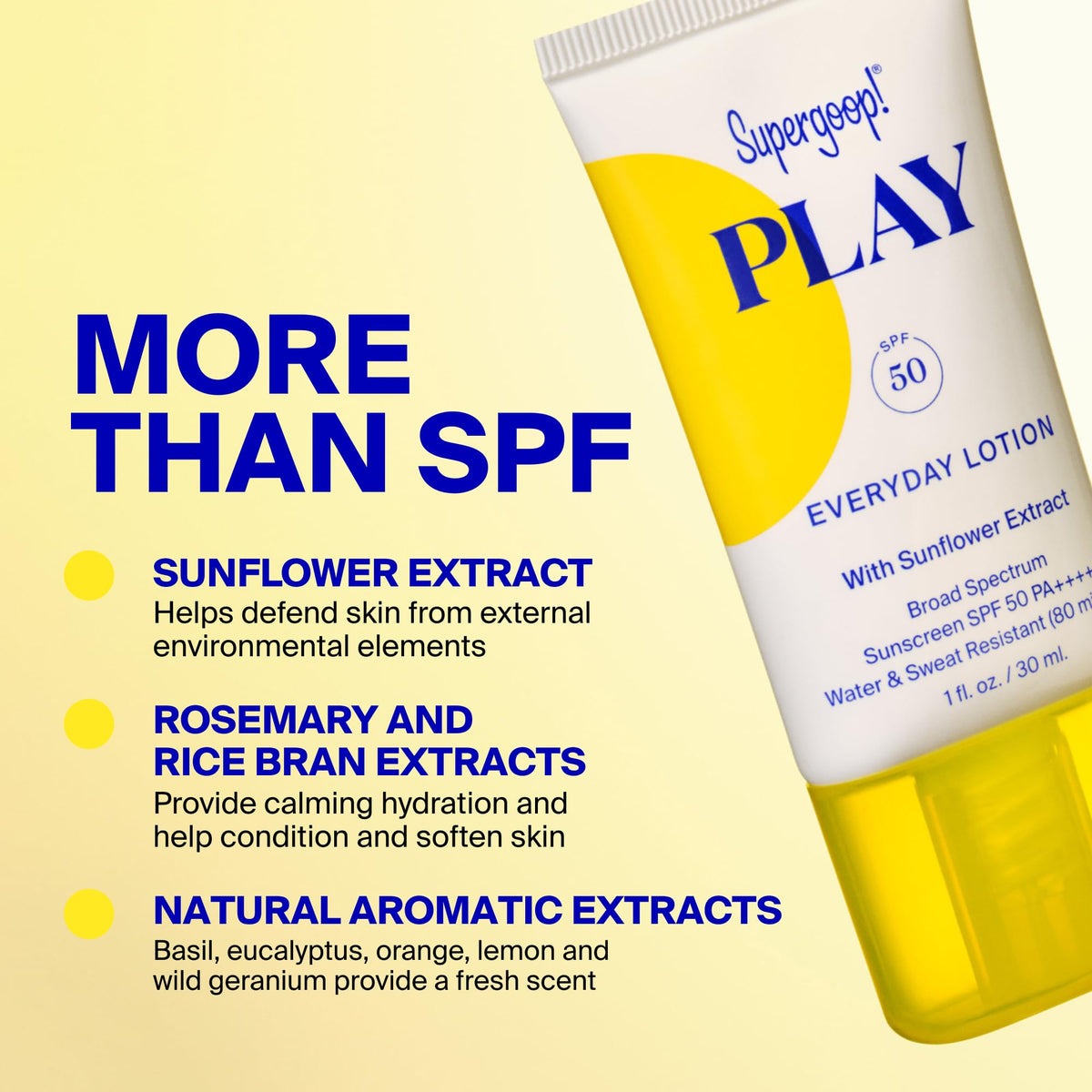 Supergoop! PLAY Everyday Sunscreen Lotion SPF 50 for Face & Body, 18oz Supergoop!