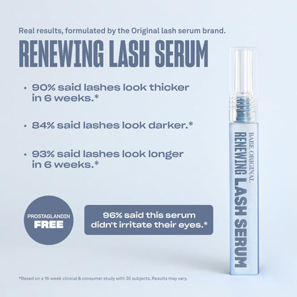 BABE ORIGINAL Renewing Lash Serum – Prostaglandin-Free, Peptide-Infused Gentle Lash Serum for Fuller, Longer-Looking Lashes, Lash Enhancing Treatment BABE ORIGINAL