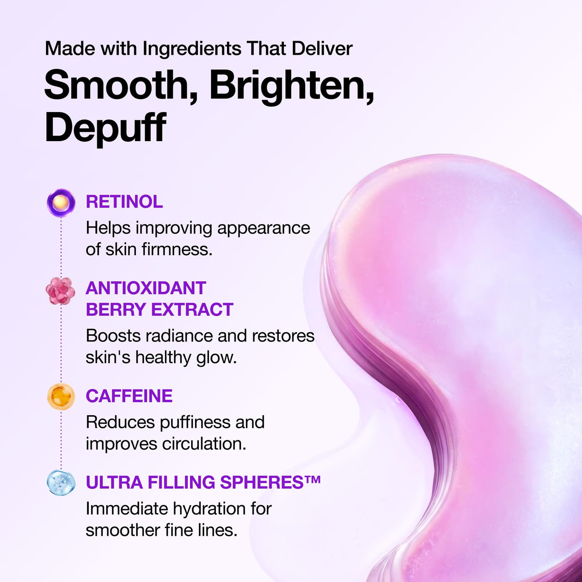 ANUA Retinol Berry Eye Patches, 60 Count ANUA