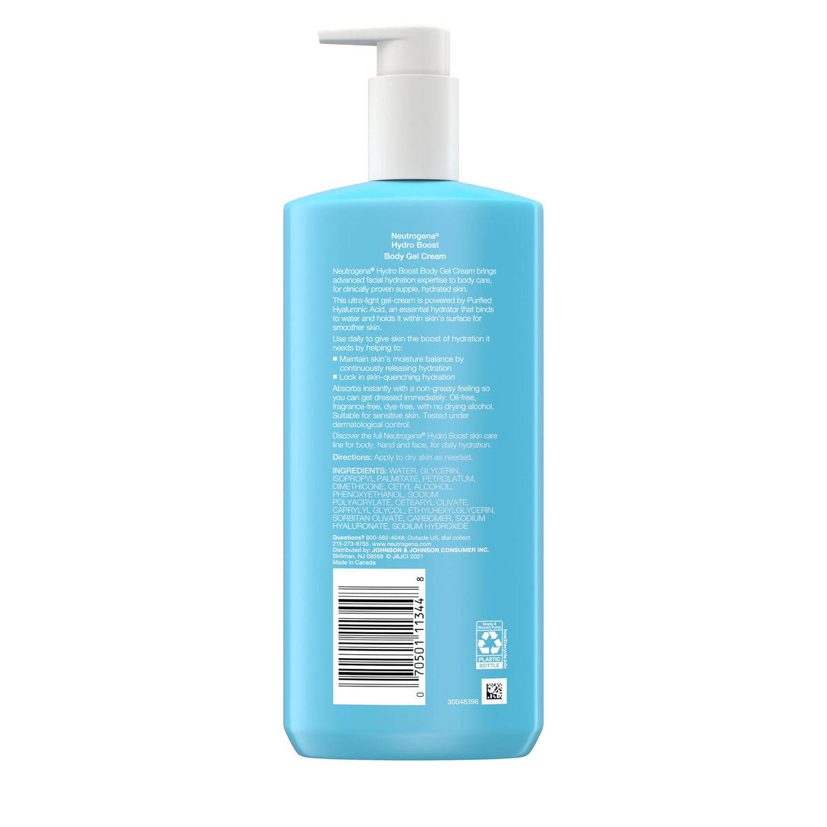Neutrogena Hydro Boost Body Lotion Gel Cream Fragrance-Free 16 fl. oz Neutrogena