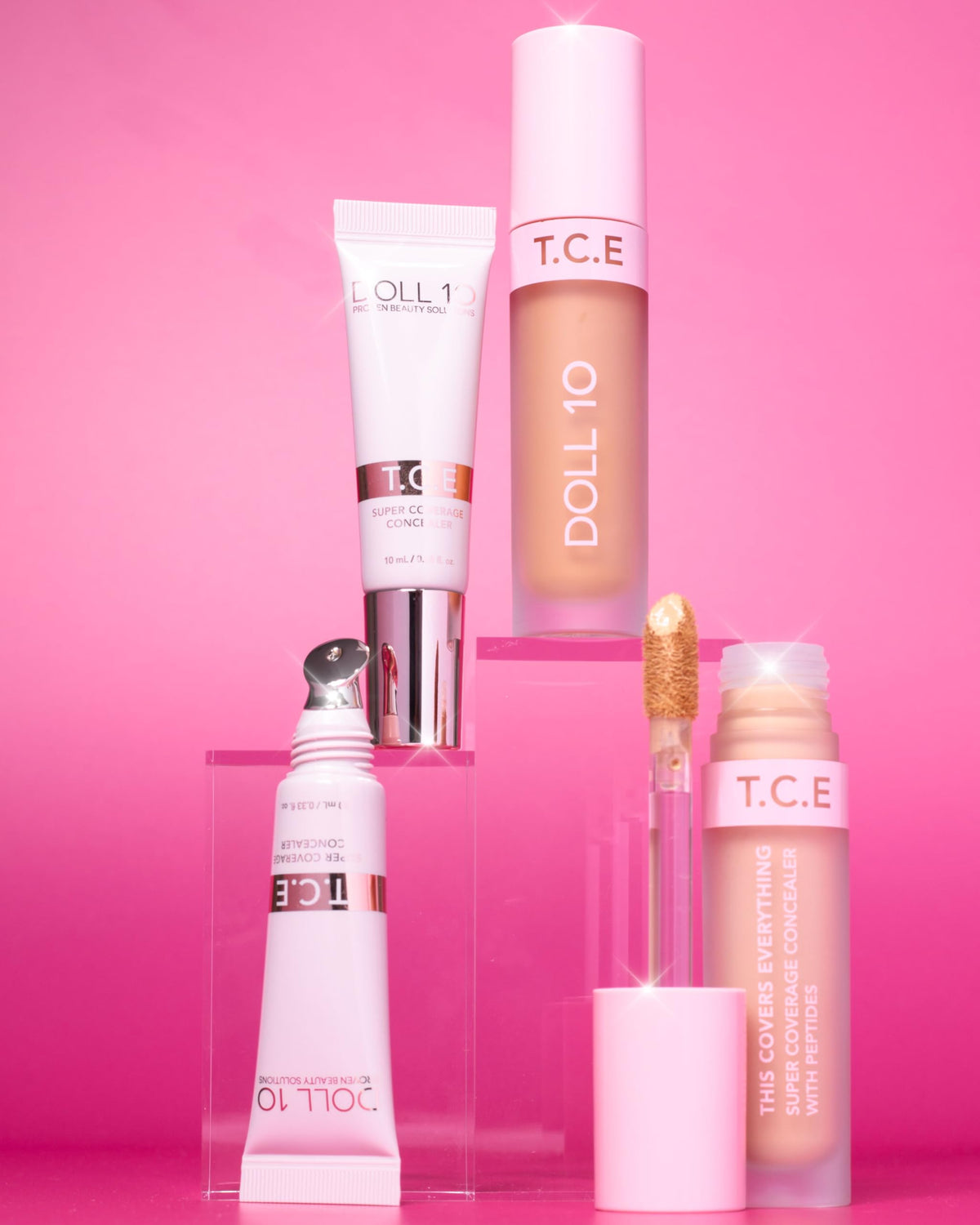 T.C.E This Covers Everything Super Coverage Concealer With Peptides (Light/Medium, 0.33 oz) DOLL 10