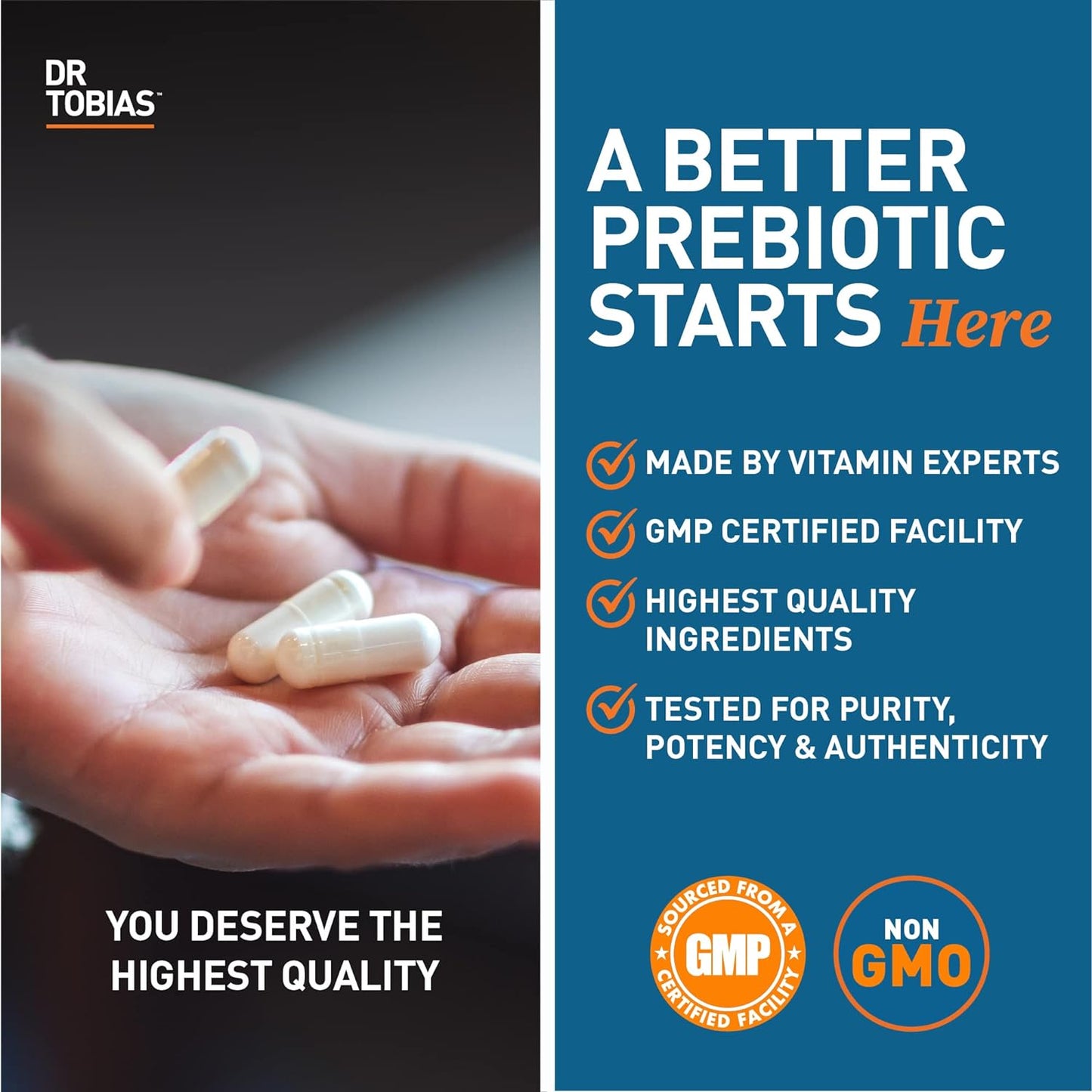 Dr. Tobias Prebiotics & Deep Immune Probiotics for Immune Support & Gut Health