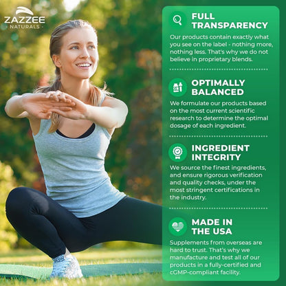 Zazzee USDA Organic Cranberry PACs & D-Mannose, 36 mg PACs per Serving | 1000 mg D-Mannose per Serving, 120 Vegan Capsules, 2 Month Supply, Urinary Tract & Bladder Support, Non-GMO, Made in the USA Gsupps Australia