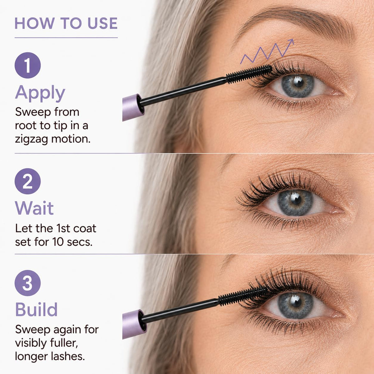 Facelove EVERLOVE Tubing Mascara for Mature Women, Volume & Length FACELOVE