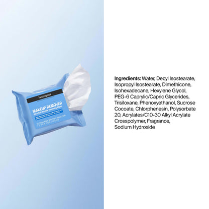 Neutrogena Makeup Remover Towelettes, Daily Single Face Towelettes, 20 Ct Neutrogena