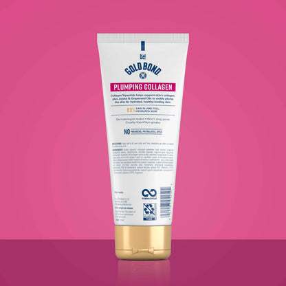 Gold Bond Plumping Collagen Body & Face Serum Lotion, Lightweight Hydrating Moisturizer with Collagen Peptide Complex Gold Bond