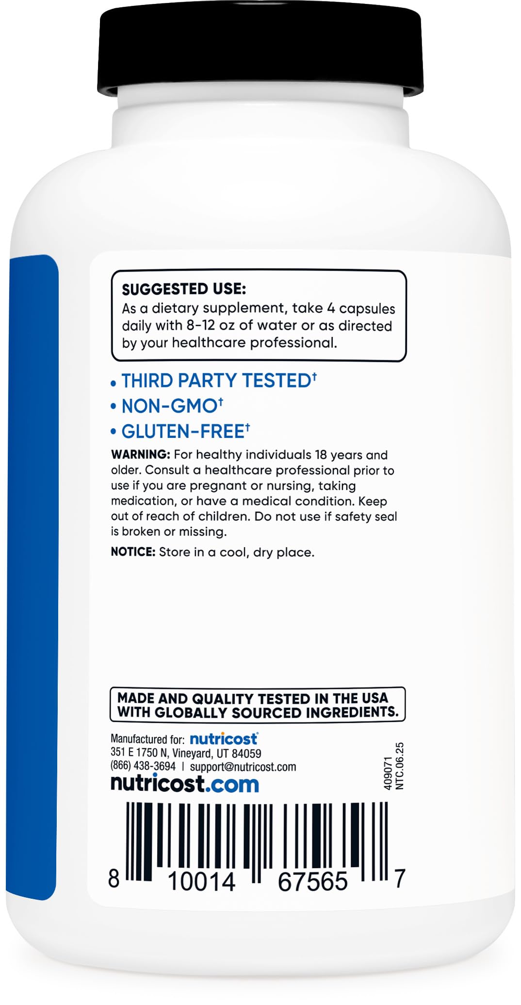 Nutricost Creatine Monohydrate 3,000mg, 180 Capsules (750mg Per Capsule) - Gluten Free, Non-GMO Nutricost buy australia supplements