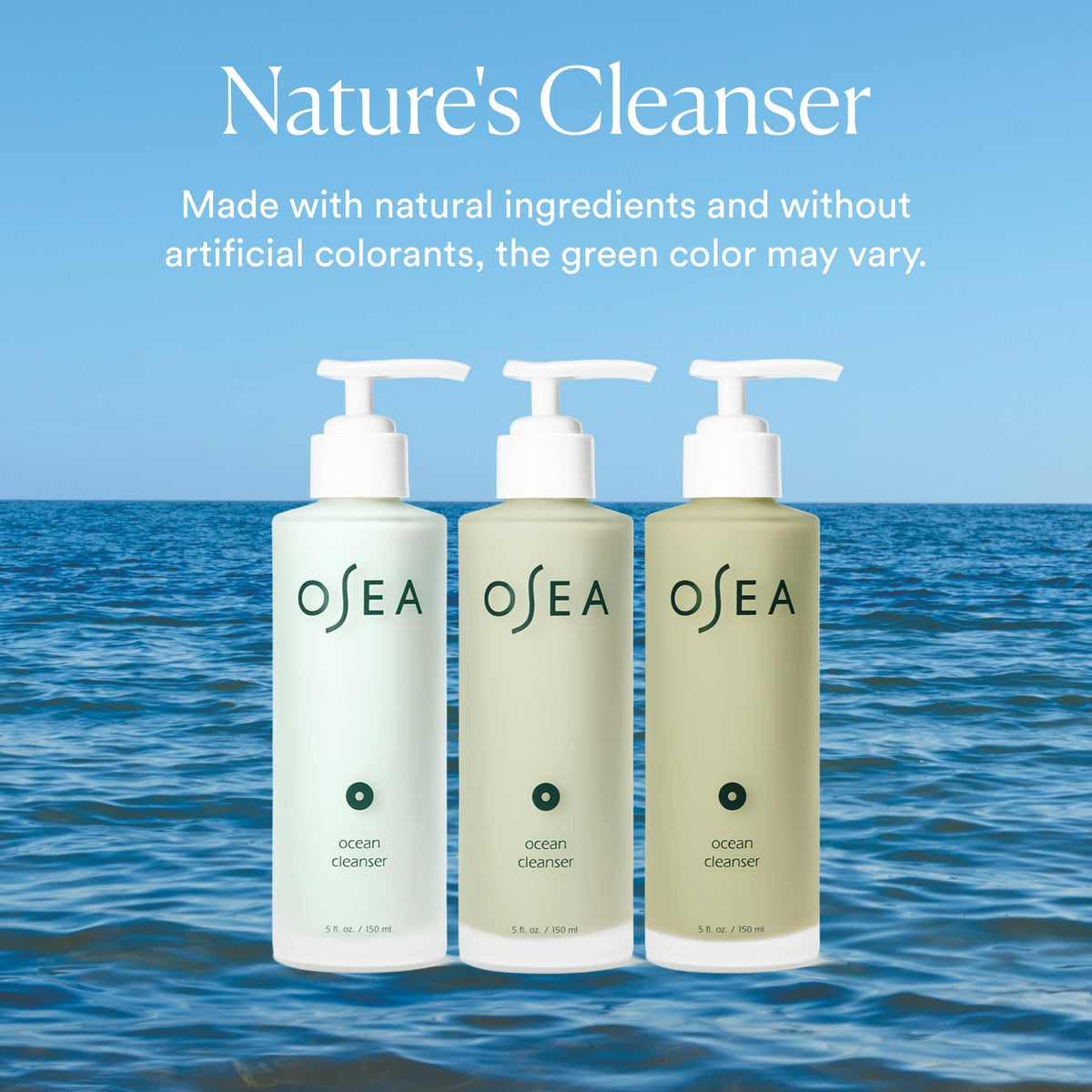OSEA Ocean Cleanser 5 oz - Nourishing Facial Cleansing Gel - Mineral-Rich Face Wash - Gentle Face Cleanser - Clean Beauty Skincare - Vegan & Cruelty-Free Facial Wash OSEA