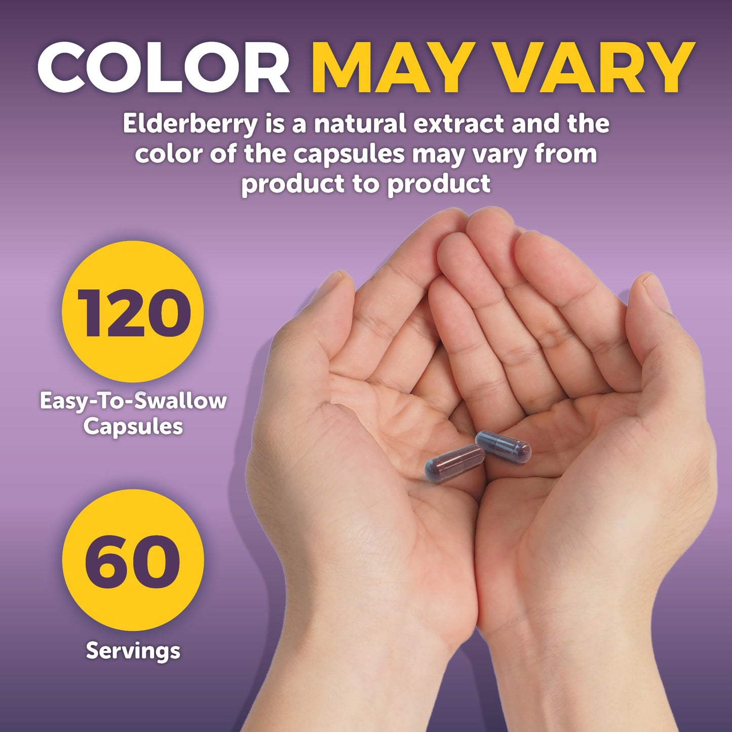 Viva Naturals Elderberry with Vitamin C and Zinc for Adults - 5 in 1 Sambucus Black Elderberry Capsules with Vitamin D3 5000 IU Immunity Supplement Viva Naturals