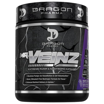 DRAGON PHARMA Mr. Veinz Stim Free Pre-Workout, Extreme Pump & Nootropic Catalyst DRAGON PHARMA buy australia supplements