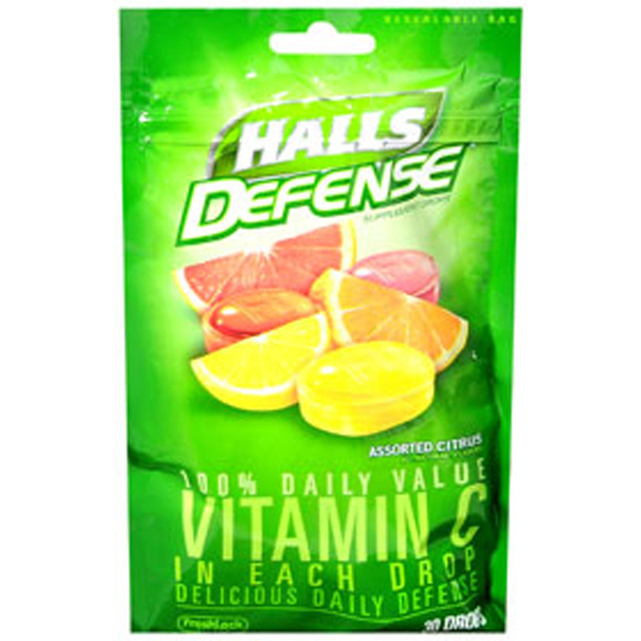 Halls Defense Vitamin C Assorted Citrus Supplement Drops - 30 Drops HALLS buy australia supplements
