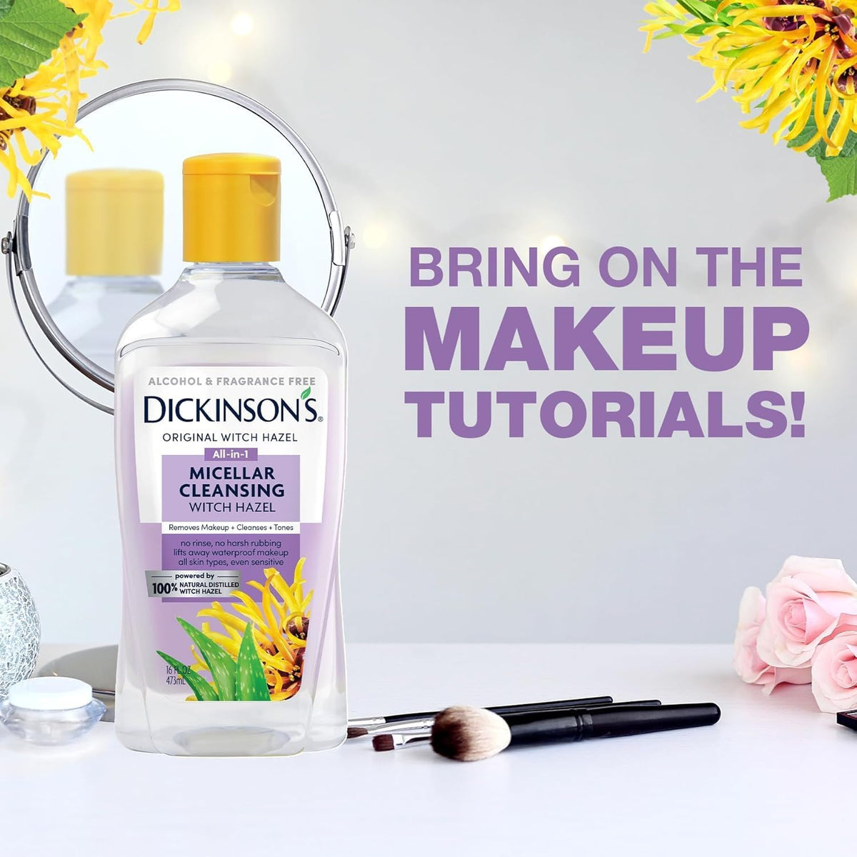 Dickinson's Micellar Cleansing Witch Hazel with Aloe | 16 Oz Dickinson's