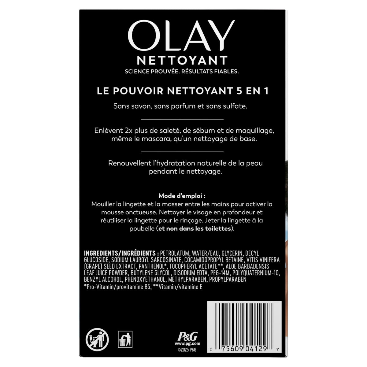 Olay Makeup Remover Wipes, Daily Facials Hydrating Face Cleanser for Normal to Dry Skin, Alcohol & Fragrance Free, Soft Face Wash Towels, Travel Essentials for Women, Convenient Dry Cloths, 66 ct Olay