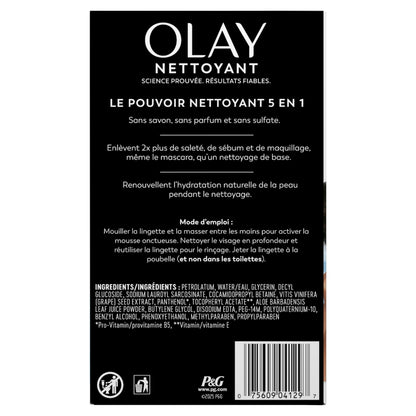 Olay Makeup Remover Wipes, Daily Facials Hydrating Face Cleanser for Normal to Dry Skin, Alcohol & Fragrance Free, Soft Face Wash Towels, Travel Essentials for Women, Convenient Dry Cloths, 66 ct Olay