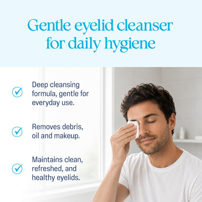 OCuSOFT Lid Scrub Original Foaming Eyelid Cleanser - Mild Instant Foaming Eyelid & Eyelash Cleanser - Daily Eyelid Wash to Remove Oil, Dust, Pollen & Eye Makeup - 7.25 fl oz OCuSOFT