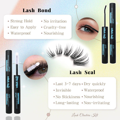 Wispy Lash Clusters Kit C Curl Natural Lashes Cluster Eyelash Extensions FebFeb