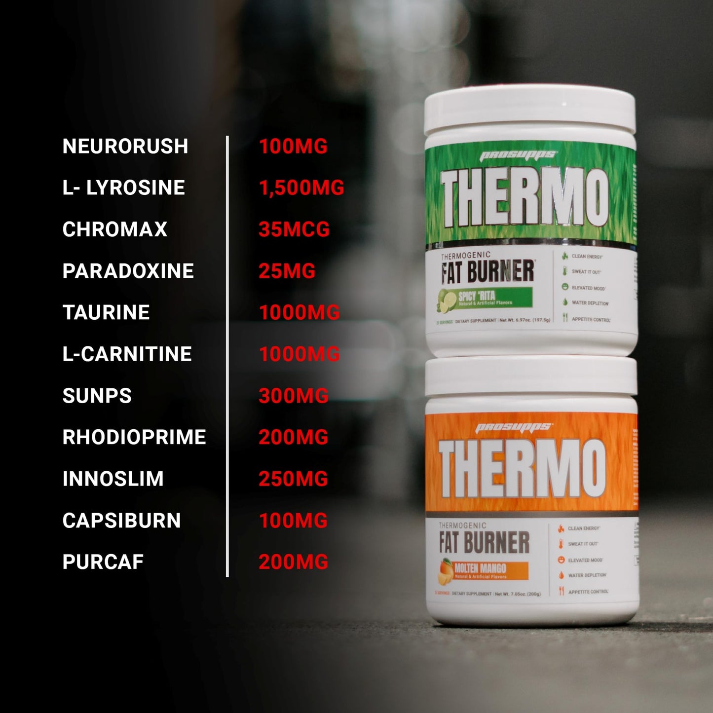 ProSupps Thermogenic Fat Burner Powder, Molten Mango - Weight Loss & Metabolism Booster Pre Workout Supplement for Women & Men - Supports Appetite Control & Boosts Energy - Gluten-Free - 25 Servings