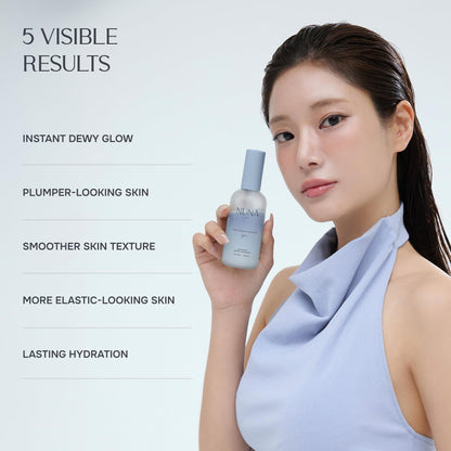NUNA Ultra Hydrating Face Serum Spray with Peptides, Niacinamide, Hyaluronic Acid & Botanical Extracts – Korean Lightweight Moisture Boost Facial Mist & Setting Spray for Makeup – 3.38 fl oz NUNA