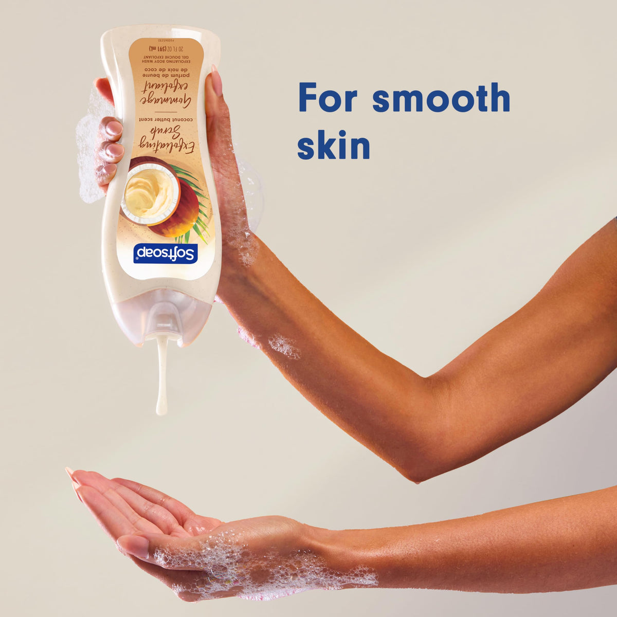 Softsoap Body Wash, Coconut Butter Scrub , Exfoliating Body Wash, 20 Ounce, 4 Pack Softsoap