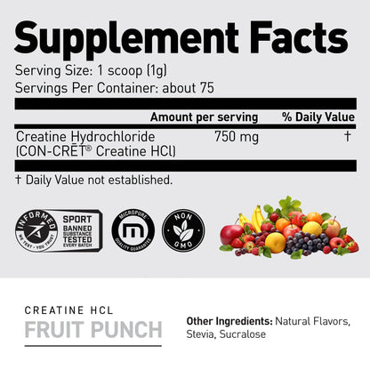 Kaged Creatine HCl Powder | 7X Concentrated vs Mono | Muscle Building & Recovery | High Absorption | No Bloating | Creatine for Men & Women Kaged