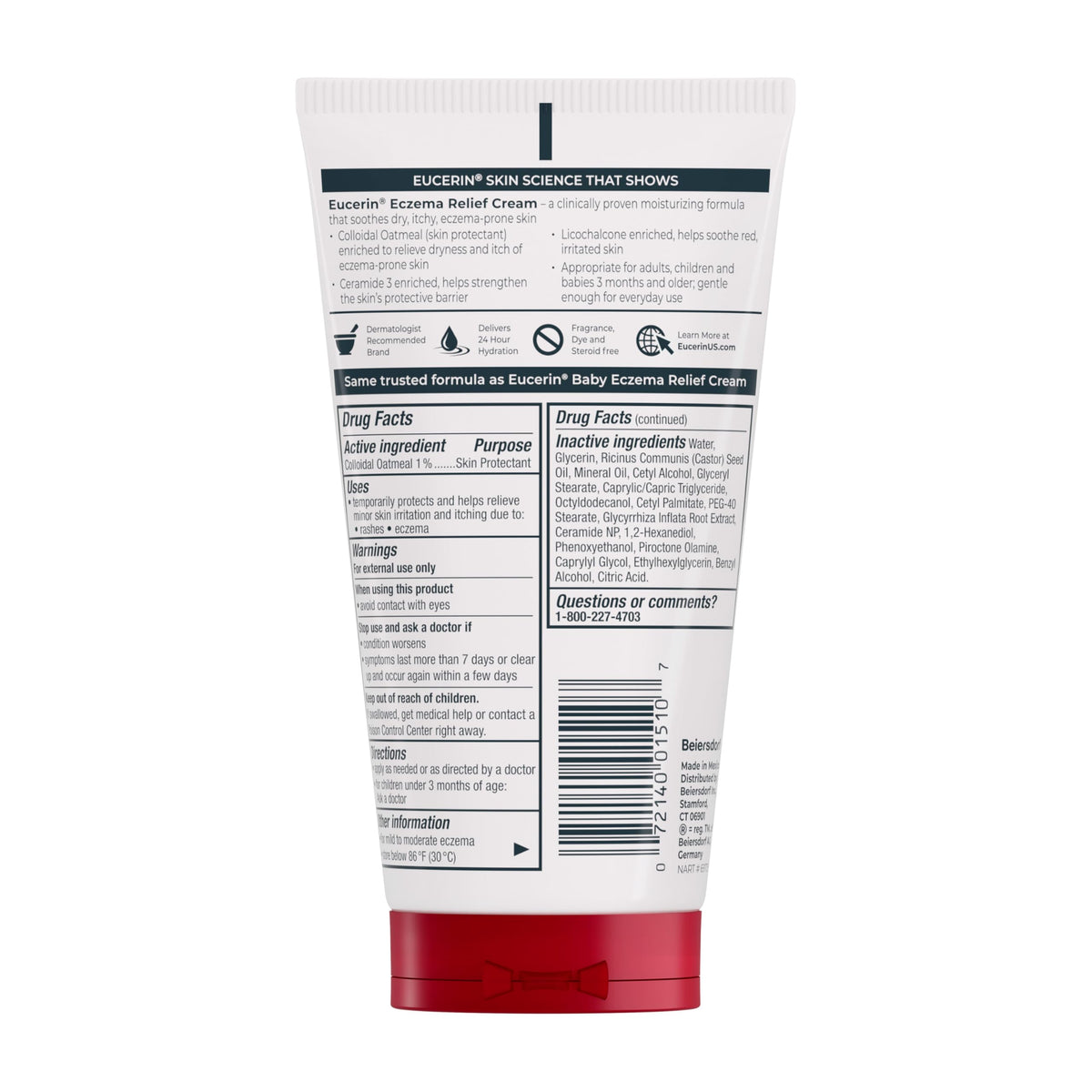 Eucerin Eczema Relief Body Cream with Colloidal Oatmeal, 5 OZ Eucerin