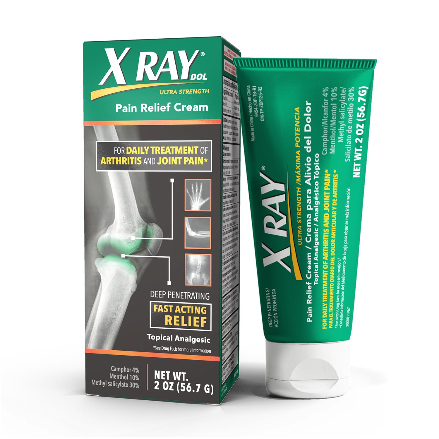 X Ray Dol Topical Arthritis Pain Reliever Cream, for Daily Joint & Muscle Pain, Full Prescription Strength, Fast-Acting Relief, 2 Ounces X Ray Dol buy australia supplements