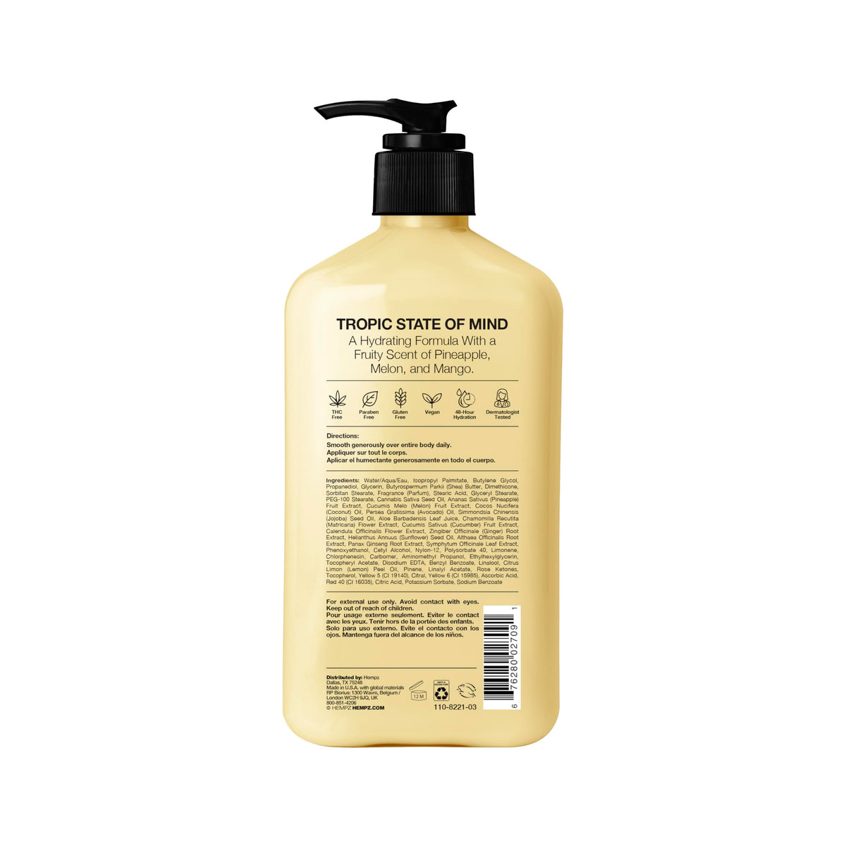 Hempz Sweet Pineapple & Honey Melon Moisturizing Body Lotion - 17 Fl Oz Hempz