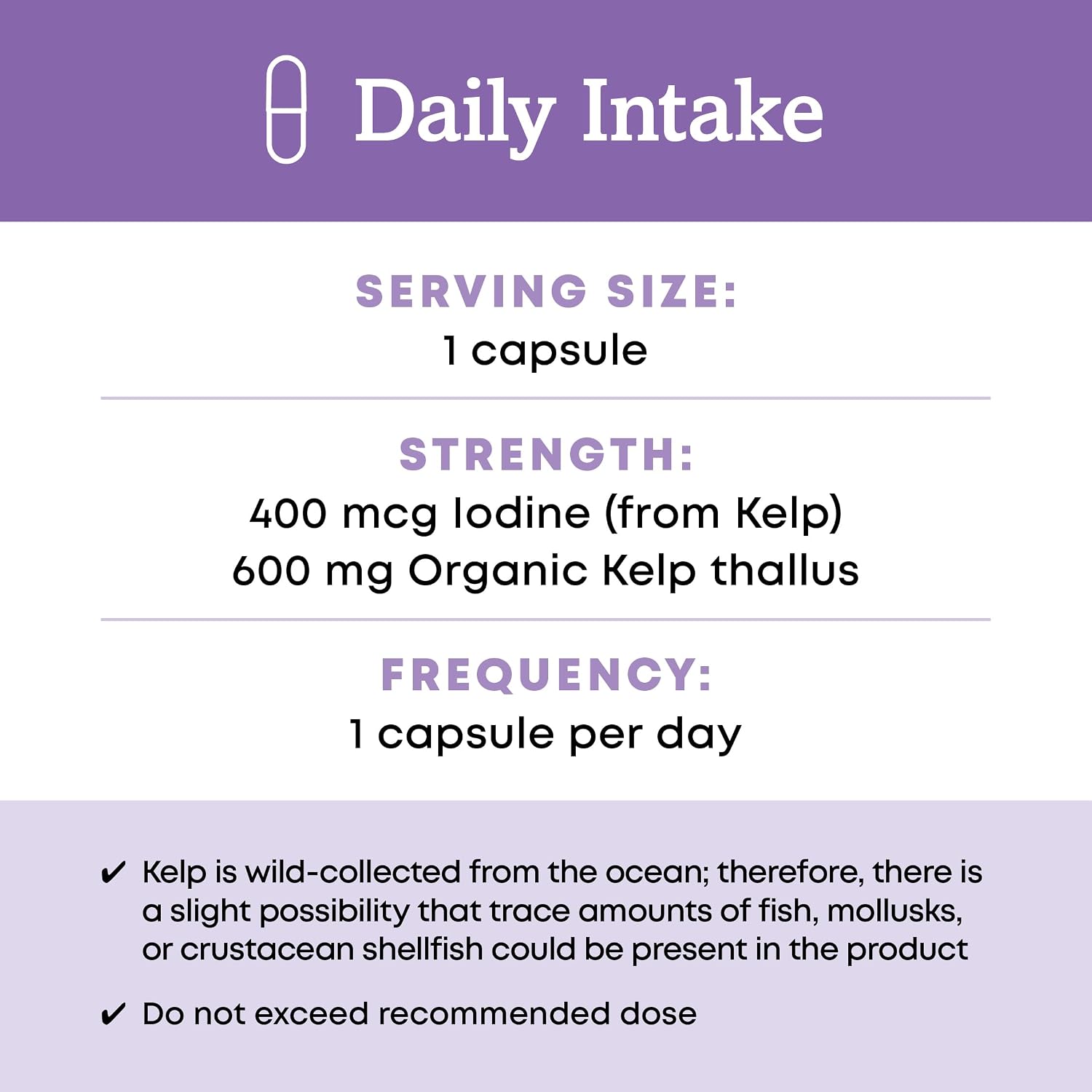 Oregon's Wild Harvest Kelp Organic Supplement | Natural Source of Iodine | Vegan Capsules, 90 Count Gsupps Australia