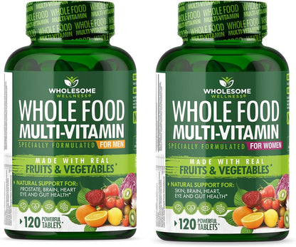 Wholesome Wellness Wholefood Multivitamins for Men + for Women Bundle Gsupps Australia