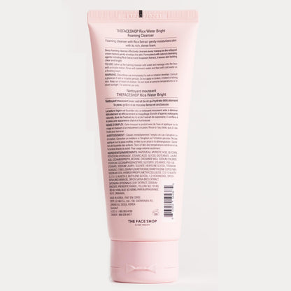 THE FACE SHOP Rice Water Bright Foaming Cleanser, Face Wash, 5.0 fl. oz. The Face Shop