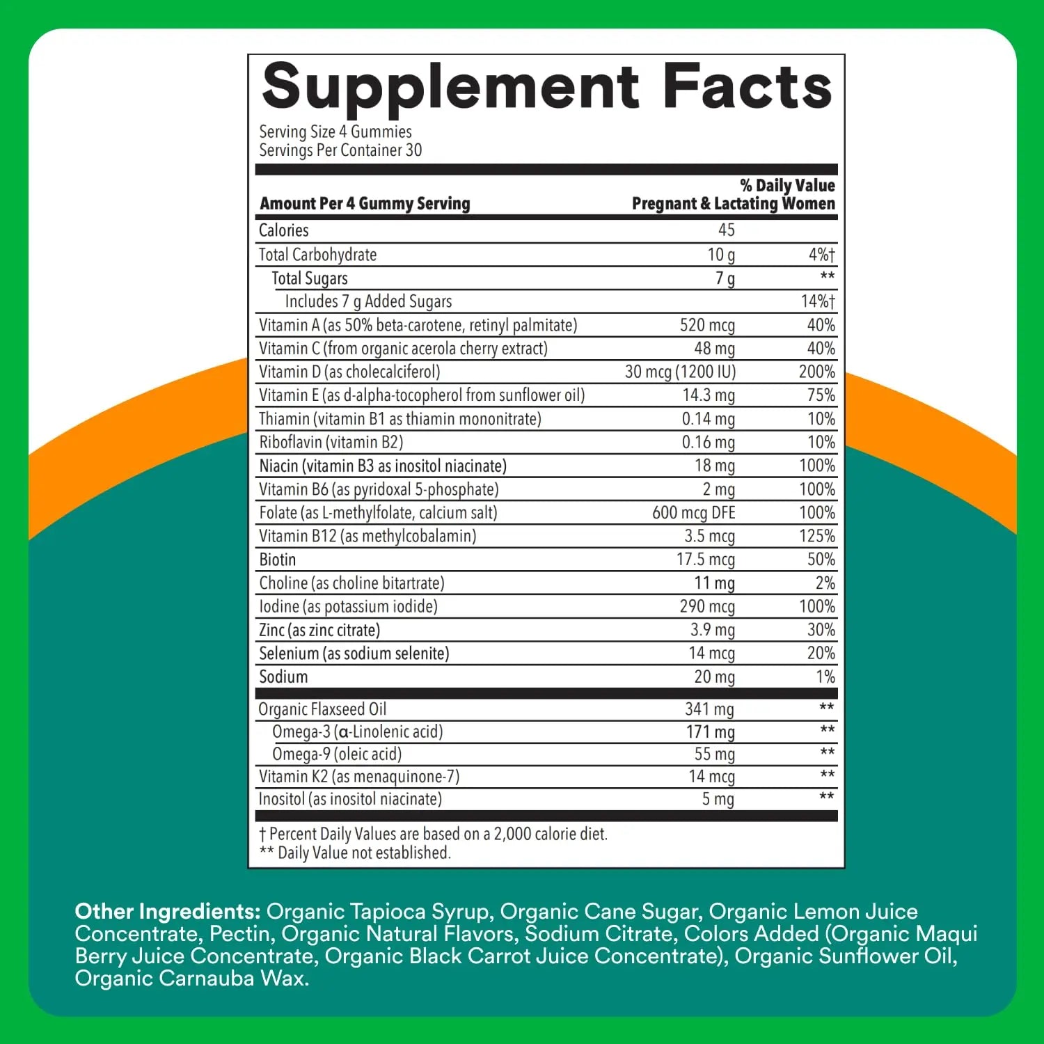 SmartyPants Organic Prenatal Vitamins for Women, Multivitamin Gummies: Biotin, Methylfolate, Omega 3 (ALA), Vitamin D3, C, Vitamin B12, B6, A, K2 & Zinc SmartyPants buy australia supplements