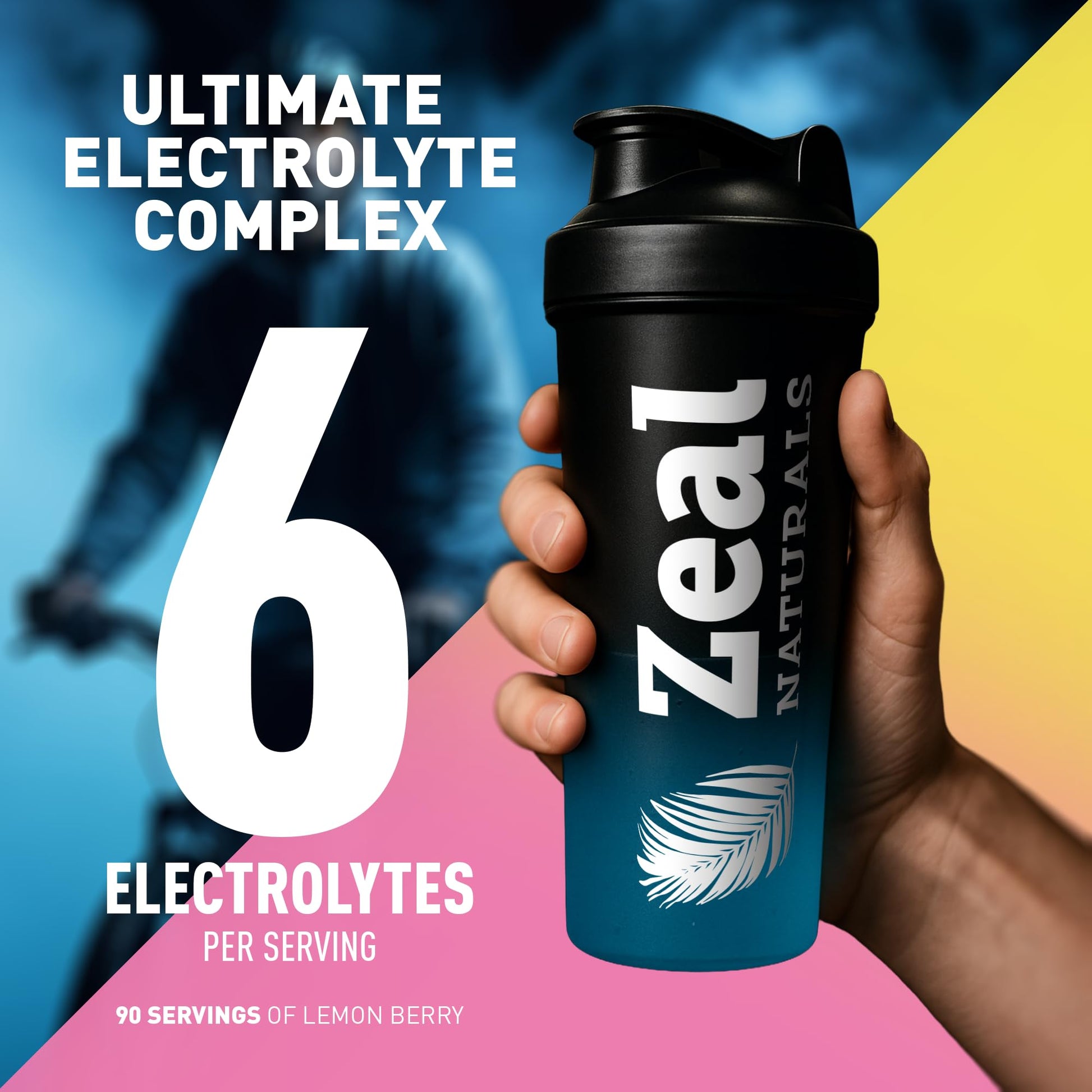Zeal Electrolyte Powder - 90 Servings | Keto Electrolytes Powder | Zero Sugar, BCAAs, B-Vitamins | Potassium, Zinc, Magnesium Zeal Naturals buy australia supplements