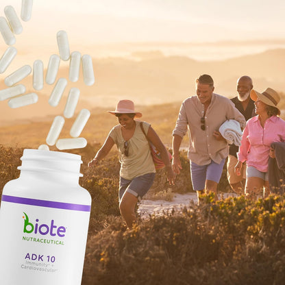 Biote Nutraceuticals - ADK 10 - Immunity + Cardiovascular (90 Capsules) Biote