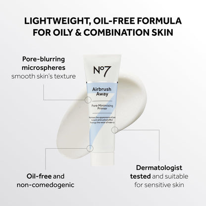 No7 Airbrush Away Pore Minimizing Facial Primer, 30ml No7