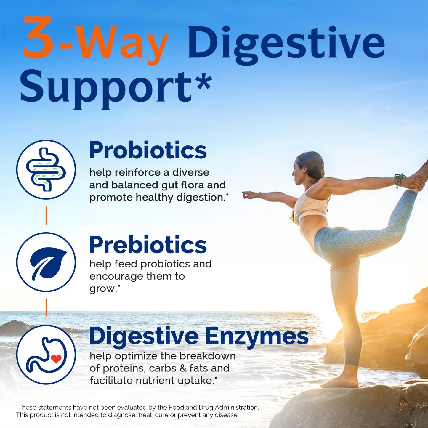 Innate Vitality Probiotics 120 Billion CFUs for Men & Women, 34 Strains with Prebiotics & Digestive Enzymes, Immune & Digestive Health Innate Vitality