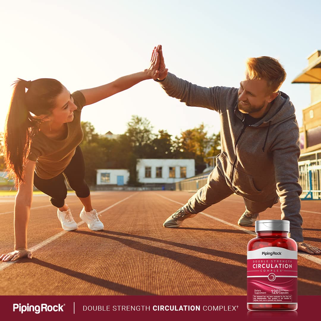 Piping Rock Circulation Supplement | 120 Capsules | Double Strength Complex | Non-GMO, Gluten Free Piping Rock buy australia supplements