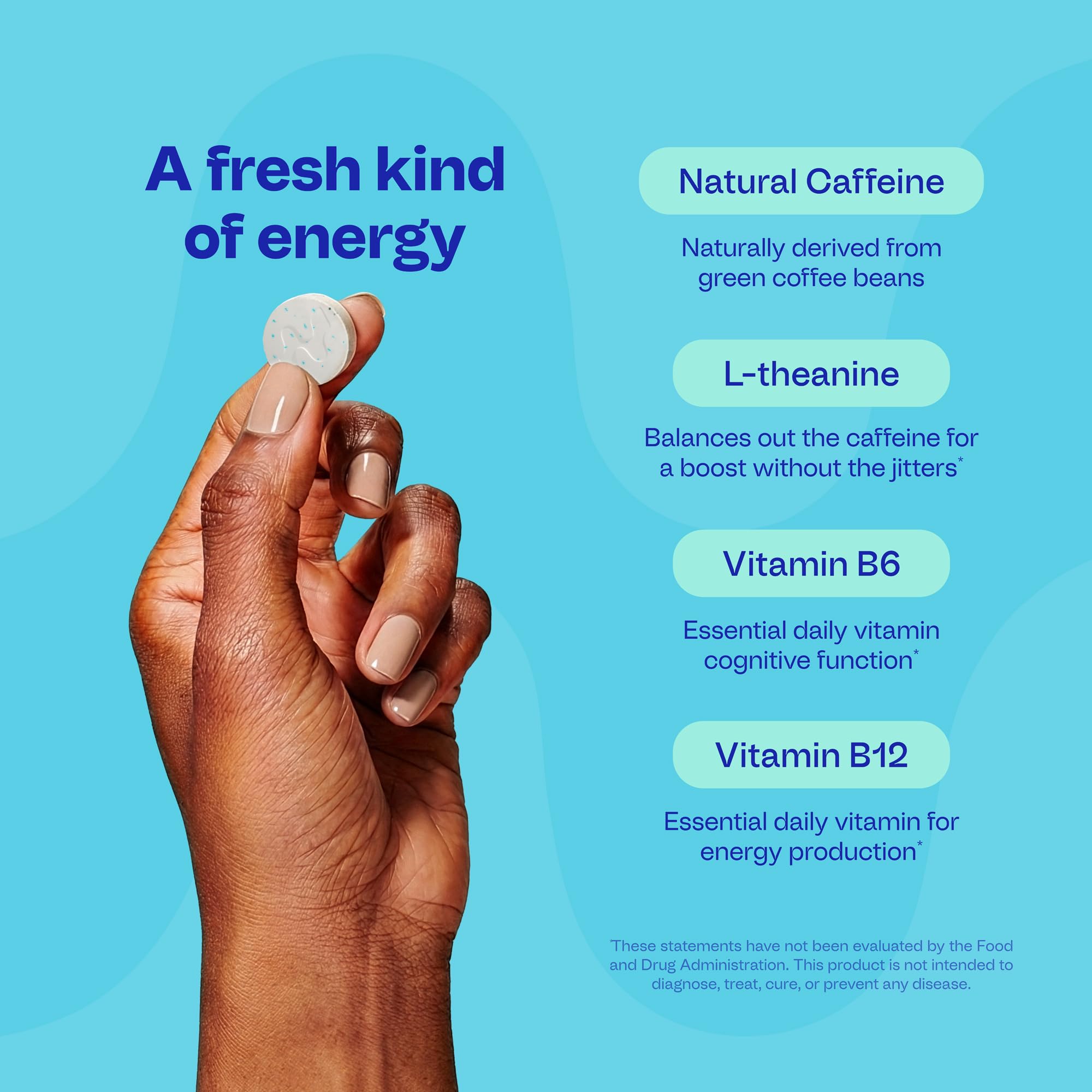 Neuro Energy & Focus Gum - 40mg Natural Caffeine Gum & Nootropic Energy Supplement with L-Theanine & B Vitamins - Sugar Free, Vegan - Peppermint, 90ct Neuro buy australia supplements
