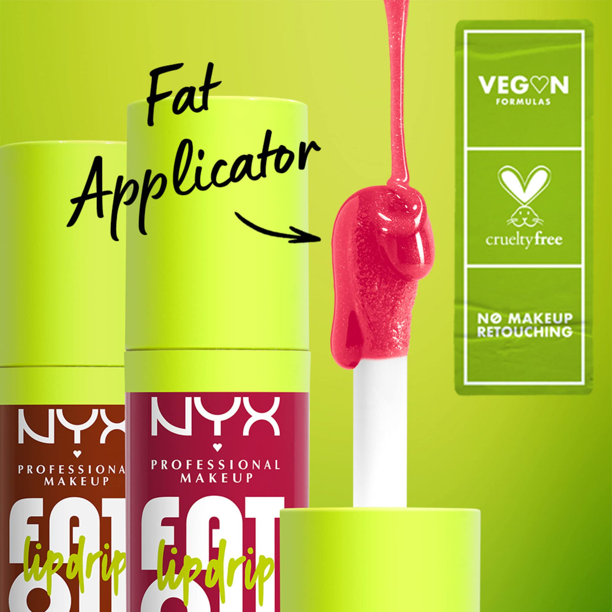 NYX PROFESSIONAL MAKEUP Fat Oil Lip Drip, Moisturizing Lip Oil Gloss, Vegan Tinted Formula, Up to 12 HR Hydration - Missed Call (Sheer Pink) NYX PROFESSIONAL MAKEUP