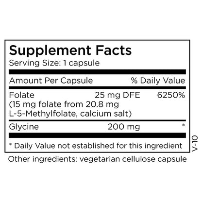 MethylPro 15mg L-Methylfolate (30 Capsules) - Professional Strength Active Methylfolate, 5-MTHF Supplement for Mood, Brain Health + Immune Support, MethylPro