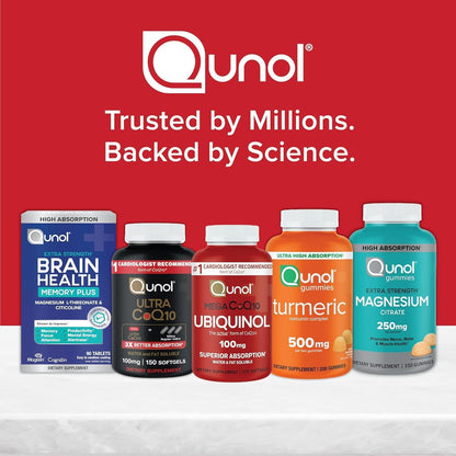 Qunol Ultra CoQ10 100mg, 3X Better Absorption, Antioxidant, 90 Softgels | #1 Cardiologist Recommended Supplement for Heart Health, Coenzyme Q10 Supplement to support Vascular Health & Cellular Energy Gsupps Australia