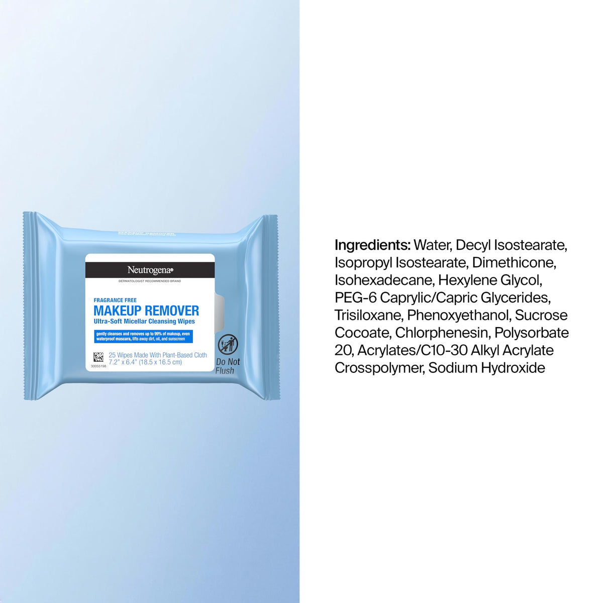 Neutrogena Makeup Remover Wipes, Fragrance-Free, 2 Pack of 25 Ct Neutrogena