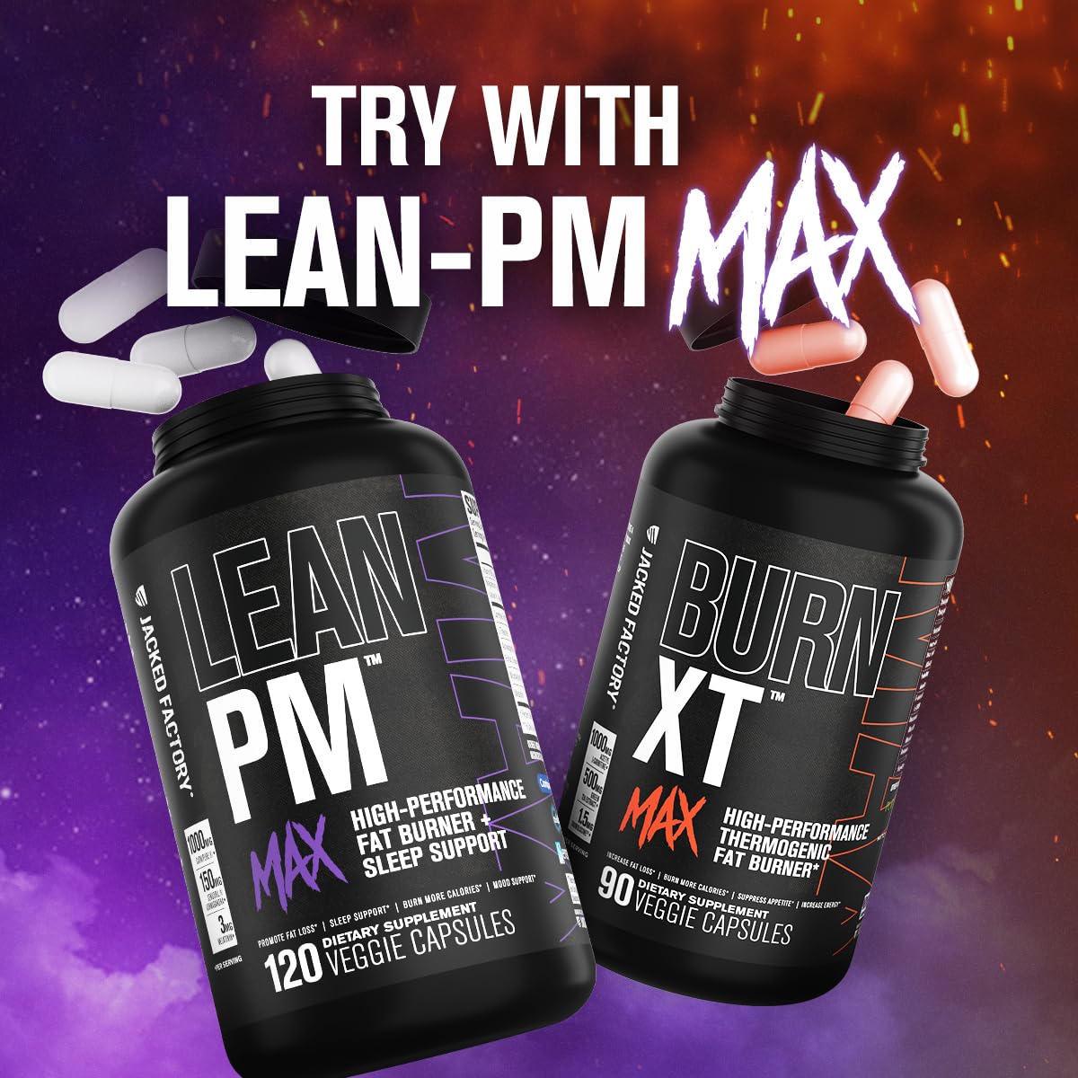 Jacked Factory Burn-XT Max - High-Performance Thermogenic Fat Burner & Appetite Suppressant for Weight Loss w/PurCaf Organic Caffeine, MitoBurn, Green Tea Jacked Factory buy australia supplements