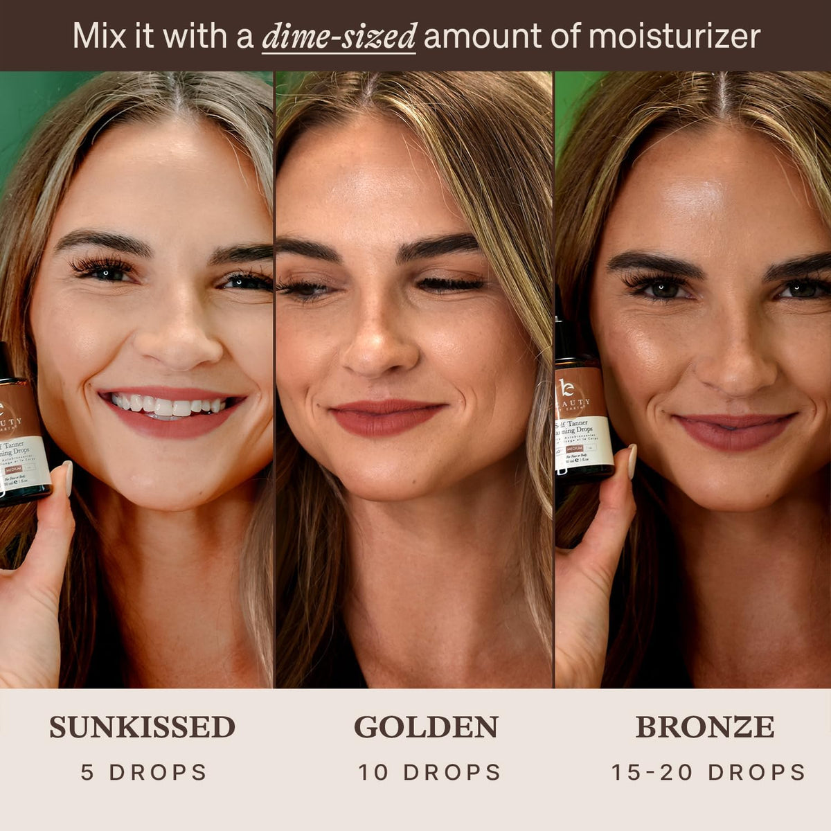 Self Tanning Drops - USA Made with Natural & Organic Ingredients Beauty by Earth