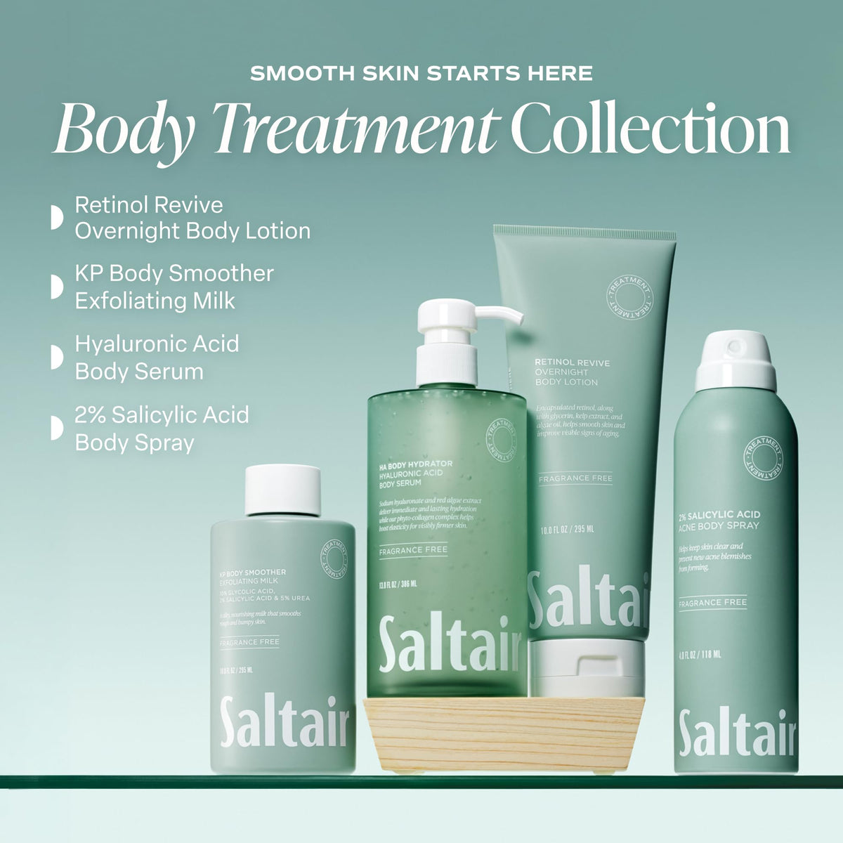 Saltair Retinol Revive Night Lotion | Skin Tightening Cream | 10 oz Pump Saltair