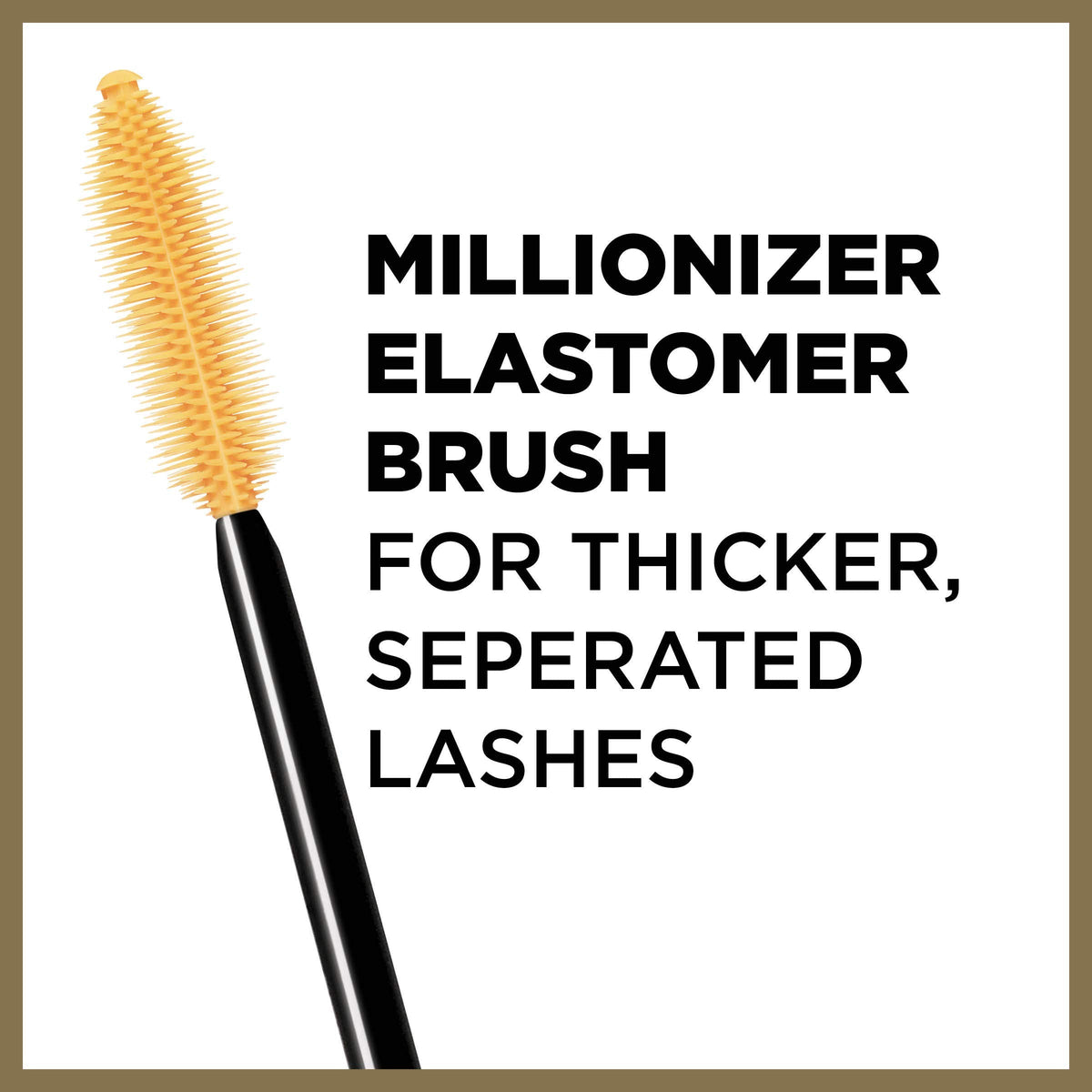 L’Oreal Paris Makeup Voluminous Million Lashes Mascara, Volumizing Collagen Infused Eye Makeup, Amplifying Mascara Brush, Waterproof, Blackest Black, 0.32 Fl Oz., 1 Count L'Oreal Paris